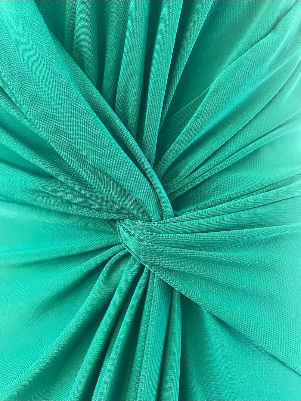 Green Knot-Front Sheath Dress - Women's - Picture 4 of 7